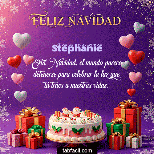 Feliz Navidad Stephanie GIF