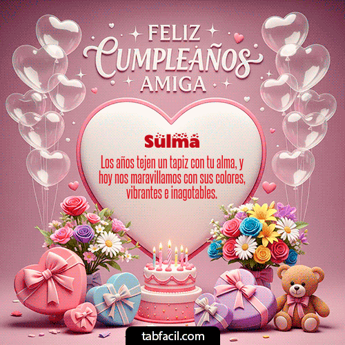 GIF de Sulma - Feliz Cumpleaños Amiga