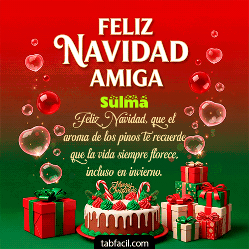 GIF Animado de Feliz Navidad para Sulma - Feliz Navidad Amiga