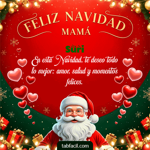 GIF Animado de Feliz Navidad para Suri - Feliz Navidad Mamá