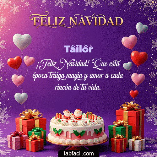 Feliz Navidad Tailor GIF