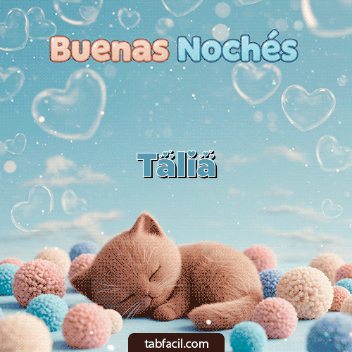 GIF de Talia - Good Night gatuno