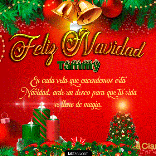 GIF Animado de Feliz Navidad para Tammy - Feliz Navidad