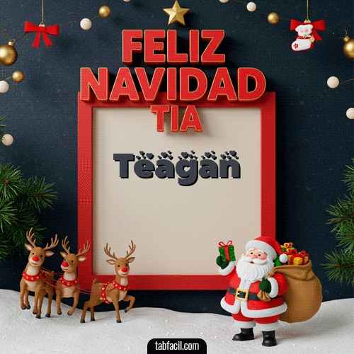 GIF de Teagan - Feliz Navidad Tía