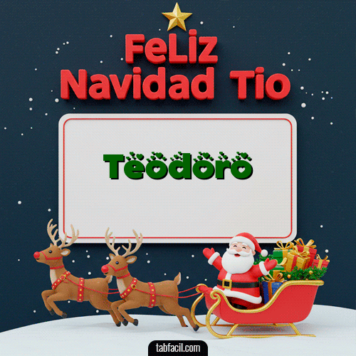 Feliz Navidad Teodoro GIF