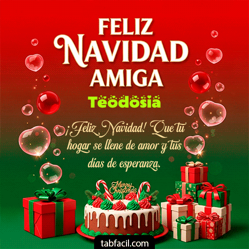 GIF de Teodosia - Feliz Navidad Amiga