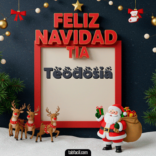 GIF de Teodosia - Feliz Navidad Tía