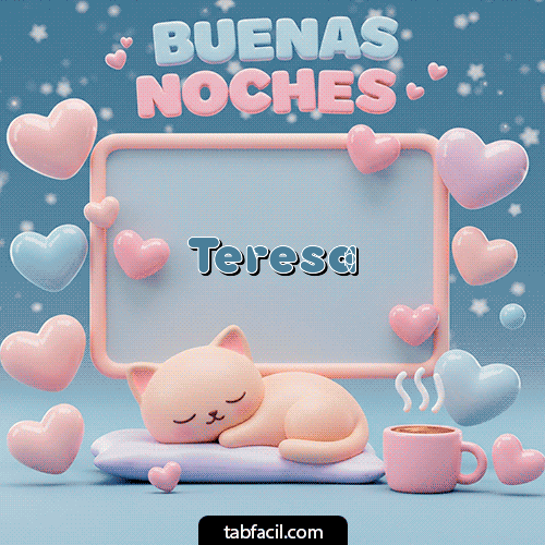GIF de Teresa - Luna estrellas de buenas noches