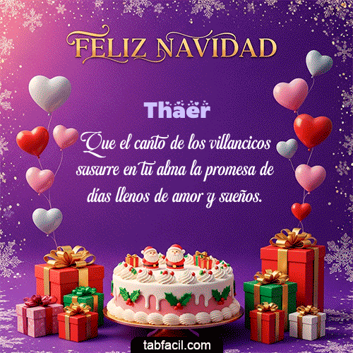 GIF Animado de Feliz Navidad para Thaer - 🎅 Merry Christmas