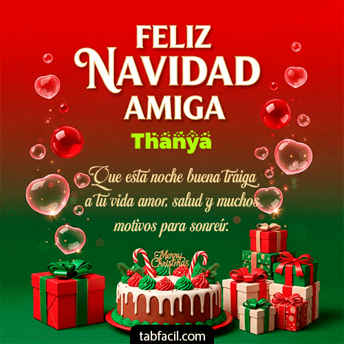 Feliz Navidad Thanya GIF