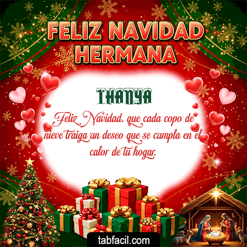 Feliz Navidad Thanya GIF