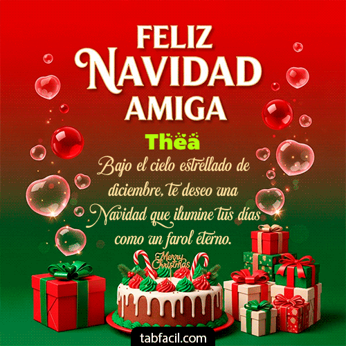GIF de Thea - Feliz Navidad Amiga