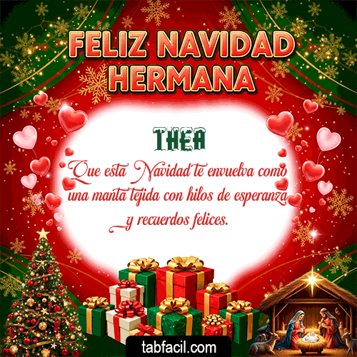 GIF de Thea - Feliz Navidad Hermana