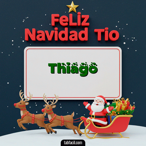 GIF de Thiago - Feliz Navidad Tío