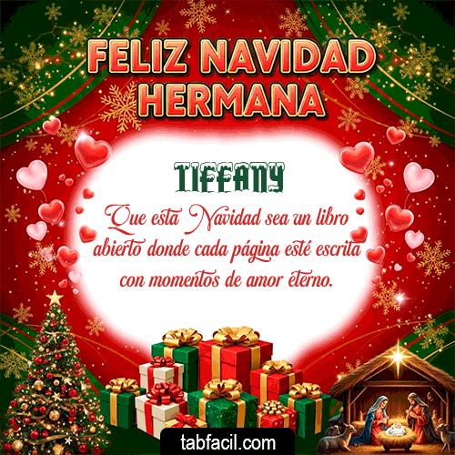 GIF de Tiffany - Feliz Navidad Hermana