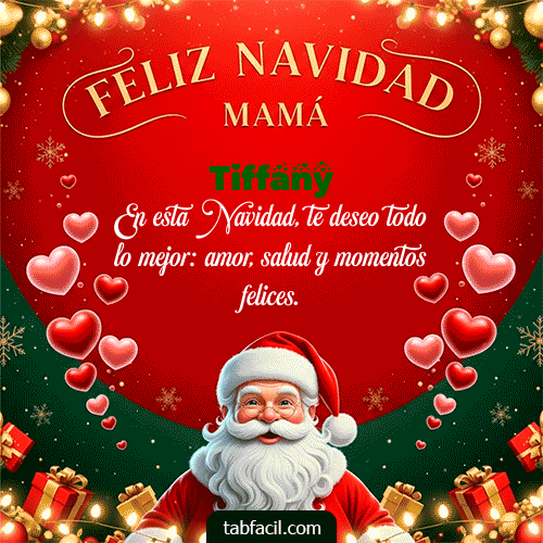 GIF de Tiffany - Feliz Navidad Mamá