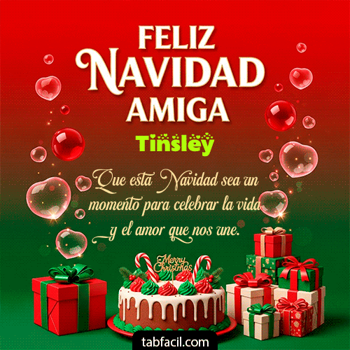 GIF Animado de Feliz Navidad para Tinsley - Feliz Navidad Amiga