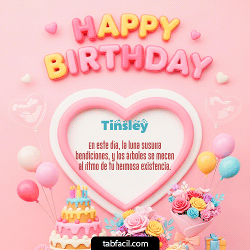 GIF Animado de Feliz Cumpleaños para Tinsley - Happy Birthday Amiga