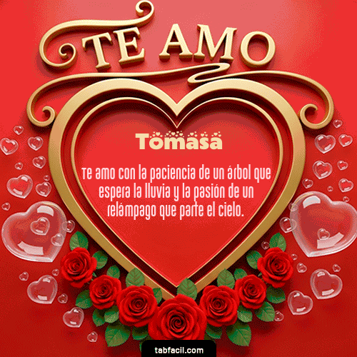 GIF Animado de Feliz Dia Amor para Tomasa - Te Amo