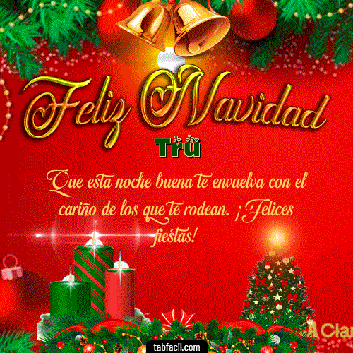 GIF Animado de Feliz Navidad para Tru - Feliz Navidad