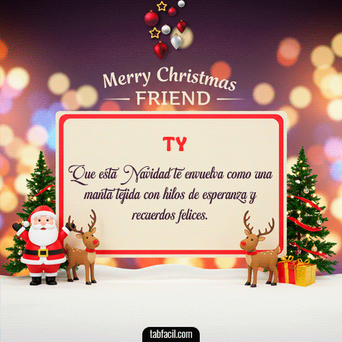 Feliz Navidad Ty GIF