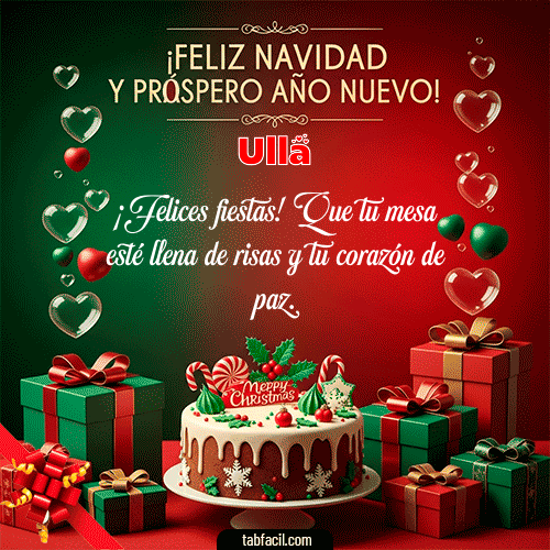 GIF de Ulla - Feliz Navidad y Próspero Año Nuevo