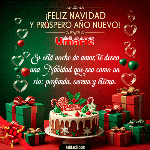 GIF de Umarie - Feliz Navidad y Próspero Año Nuevo