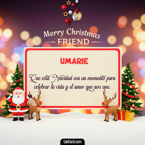 GIF de Umarie - Merry Christmas Friend
