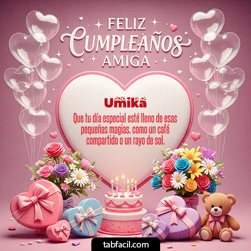 GIF de Umika - Feliz Cumpleaños Amiga