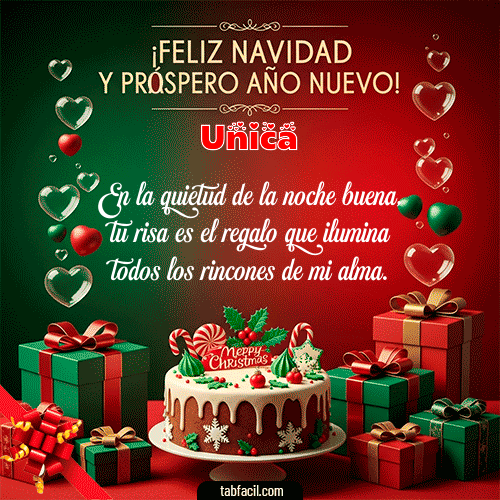 GIF de Unica - Feliz Navidad y Próspero Año Nuevo