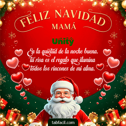 GIF de Unity - Feliz Navidad Mamá