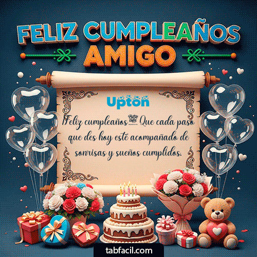 GIF de Upton - Feliz Cumpleaños Amigo