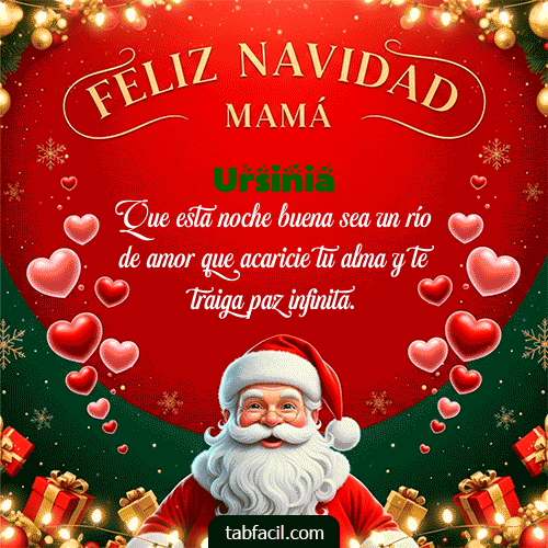 GIF de Ursinia - Feliz Navidad Mamá