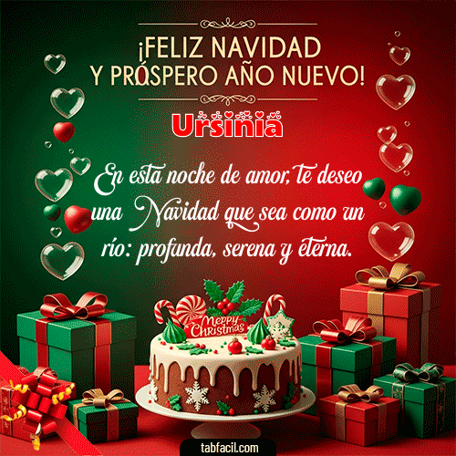 GIF de Ursinia - Feliz Navidad y Próspero Año Nuevo