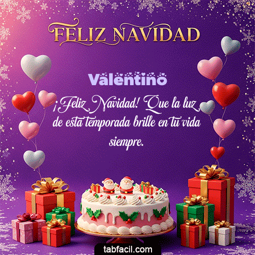 Feliz Navidad Valentino GIF