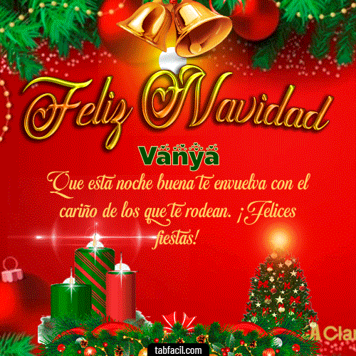 GIF Animado de Feliz Navidad para Vanya - Feliz Navidad