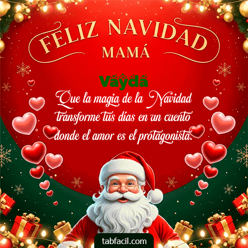 GIF de Vayda - Feliz Navidad Mamá
