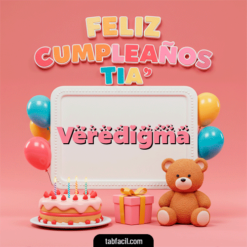 GIF de Veredigma - 🥳 Feliz Cumpleaños Tía