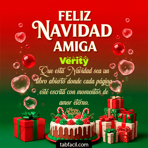 Ver GIF de Feliz Navidad Amiga GIF de Verity - Feliz Navidad Amiga