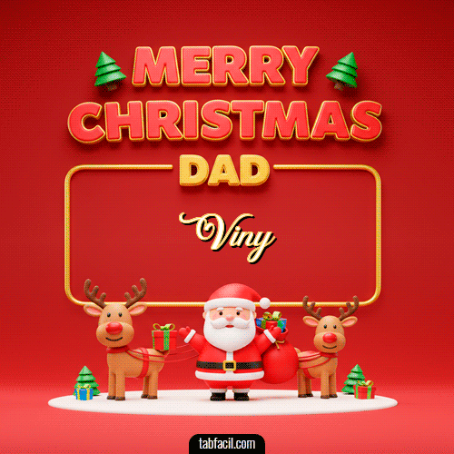 GIF Animado de Feliz Navidad para Viny - Merry Christmas DAD
