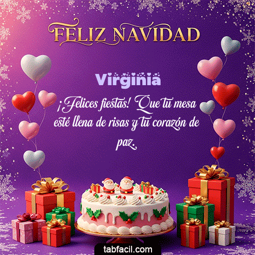 Feliz Navidad Virginia GIF