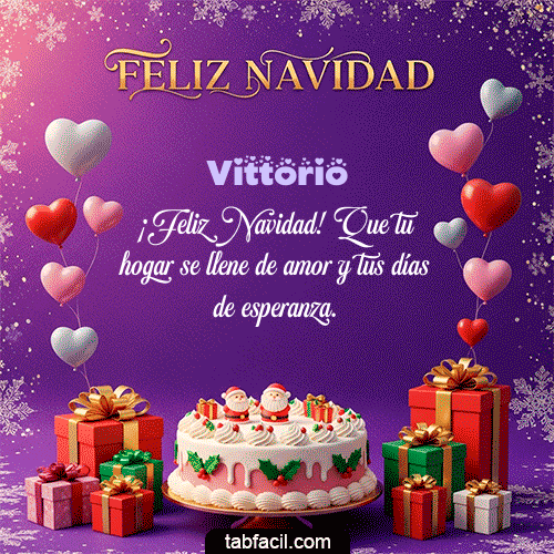Feliz Navidad Vittorio GIF