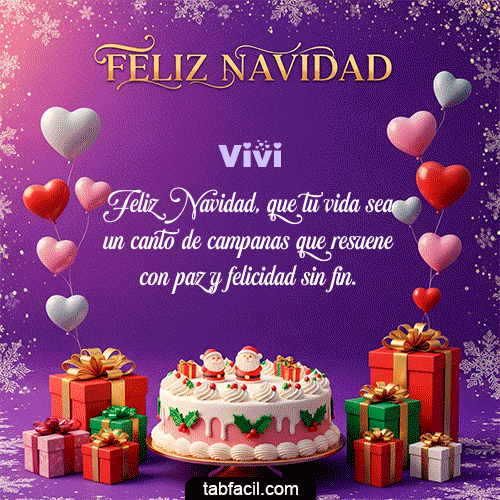 Feliz Navidad Vivi GIF