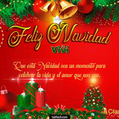 Feliz Navidad Vivi GIF