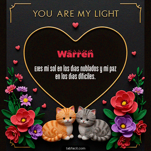 GIF de Warren - Tú eres mi luz