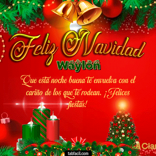 Feliz Navidad Waylon GIF