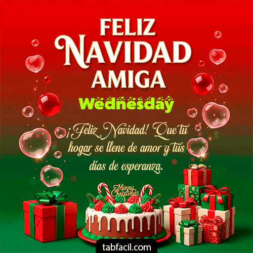 Feliz Navidad Wednesday GIF