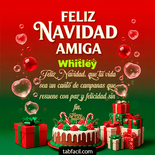 GIF de Whitley - Feliz Navidad Amiga