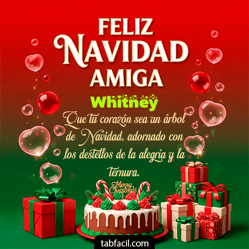 Ver GIF de Feliz Navidad Amiga GIF de Whitney - Feliz Navidad Amiga