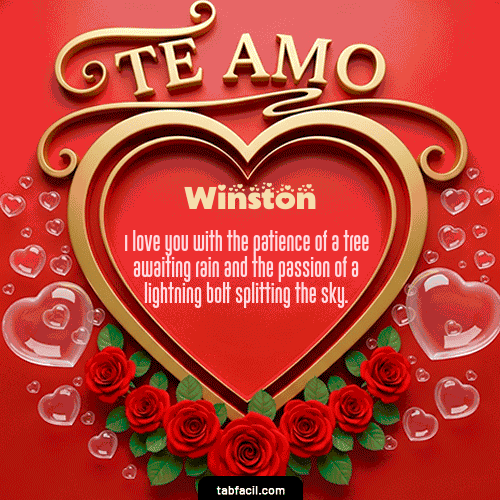 GIF de Winston - Te Amo